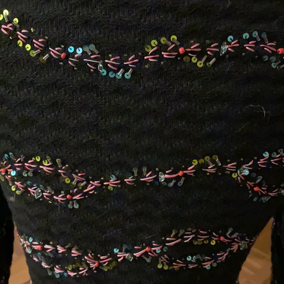 Michael Simon from Neiman’s stunning holiday open sweater w/ gorgeous sequins. - Picture 12 of 16